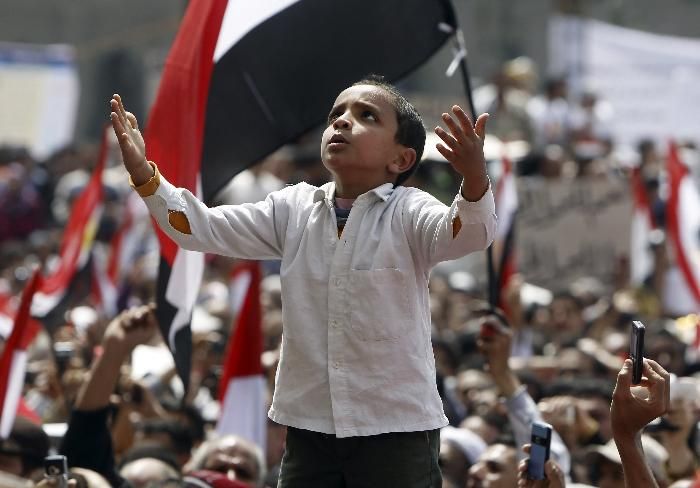 جانب من تظاهرات اليوم (الجمعة) بالقاهرة
