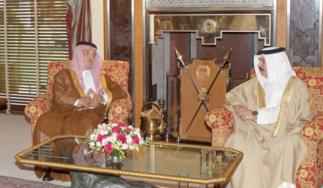 جلالة الملك مستقبلاً وزراء الخارجية بدول مجلس التعاون الخليجي