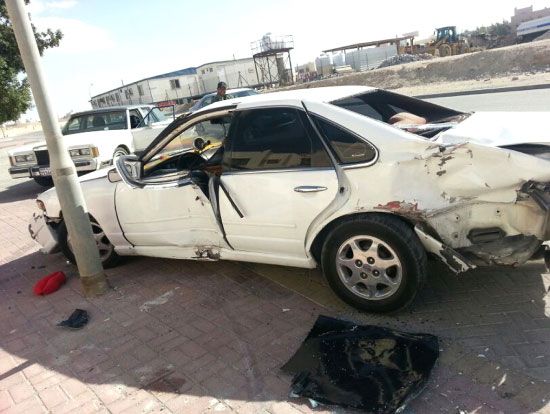 السرعة الزائدة بقصد الاستعراض كانت السبب في وقوع الحادث بالدوار الرابع في مدينة حمد