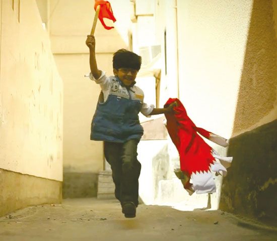 الطفل أحمد النهام خلال مشاركته في أوبريت «موطني»