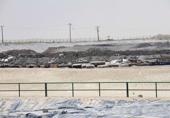 مدفن النفايات في المنطقة الجنوبية-تصوير محمد المخرق