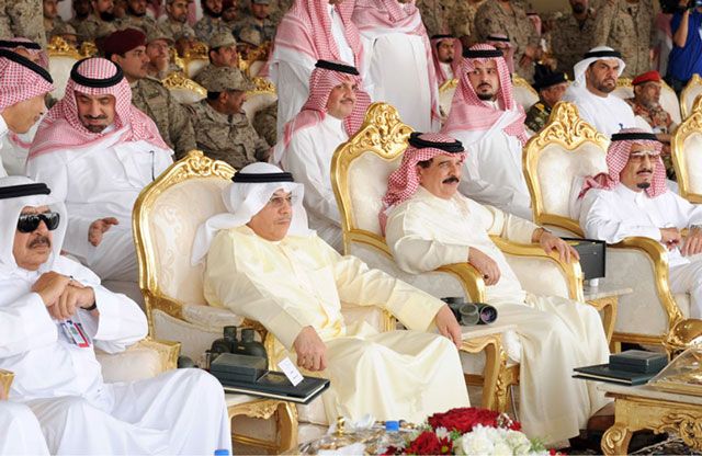 جلالة الملك يحضر حفل التمرين المشترك «سيف عبدالله» في السعودية