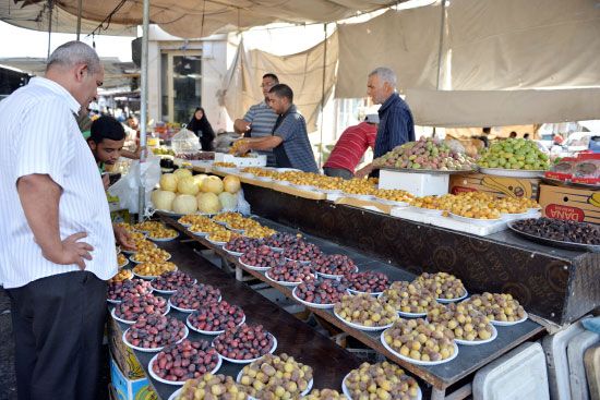 كميات من الرطب المعروضة في السوق البحرينية - تصوير أحمد آل حيدر