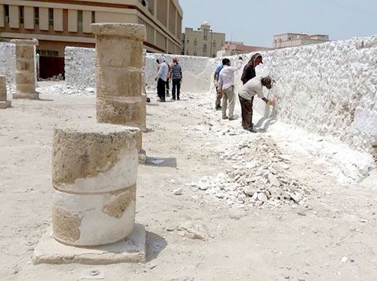 جهود متواصلة لإنجاز أعمال ترميم المسجد