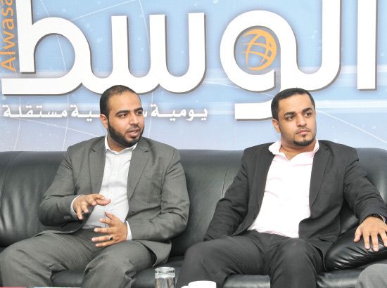 أحمد الحلواجي ومحمد شاكر في لقائهما مع «الوسط»