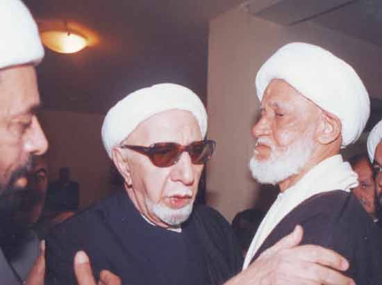  الفقيد الشيخ أحمد بن خلف العصفور مع الفقيد الشيخ أحمد الوائلي