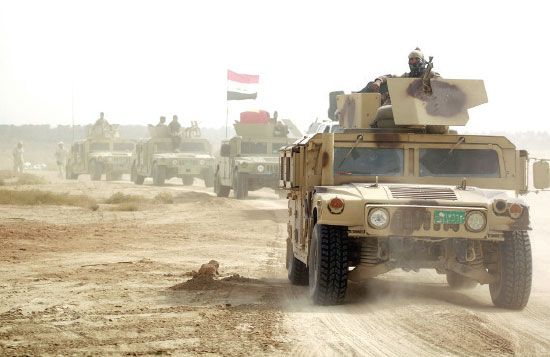 القوات العراقية التي استعادت منطقة جرف الصخر - afp