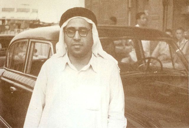 أحمد كانو  وهو في أوائل الستينيات