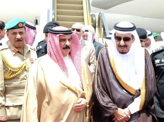وصول جلالة الملك المفدى إلى الرياض