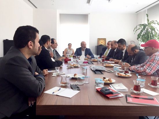 رئيس مجلس الأعمال التركي البحريني لدى لقائه بالوفد الصحافي البحريني في اسطنبول