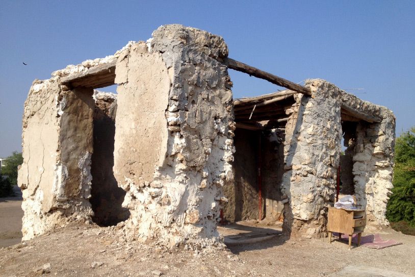 ما تبقى من مسجد العذار في كرانة