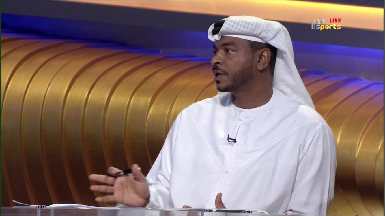 اللاعب الإماراتي الشهير السابق محسن مصبح في أستوديو أبوظبي الرياضية