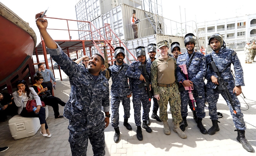 ﻿قوات بحرينية مشاركة في التمرين