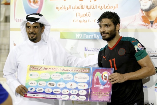 ﻿تتويج الكويتي السليمان بجائزة أفضل لاعب