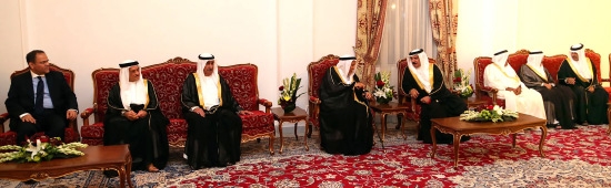 ﻿خلال زيارته مجلس رئيس المجلس الأعلى للشئون الإسلامية سمو الشيخ عبدالله بن خالد آل خليفة