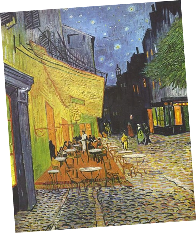 ﻿لوحة «شرفة مقهىً في الليل»