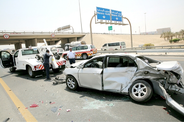 ﻿المواطن الخليجي المتسبب في الحادث قادم من ناحية جسر الملك فهد باتجاه المنامة