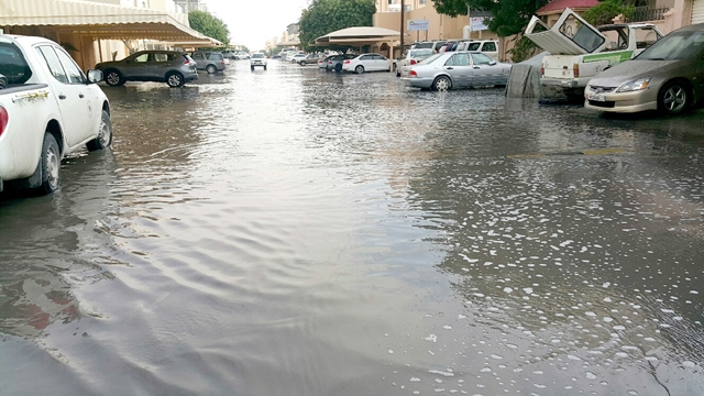 ﻿مياه الأمطار في مجمع 935 بحجيات الرفاع