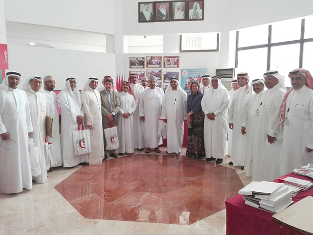 ﻿المشاركون في اجتماع جمعيات الهلال الأحمر الخليجية الست بالبحرين