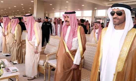 ﻿جلالة الملك وخادم الحرمين الشريفين يشهدان ختام مهرجان الملك عبدالعزيز للإبل