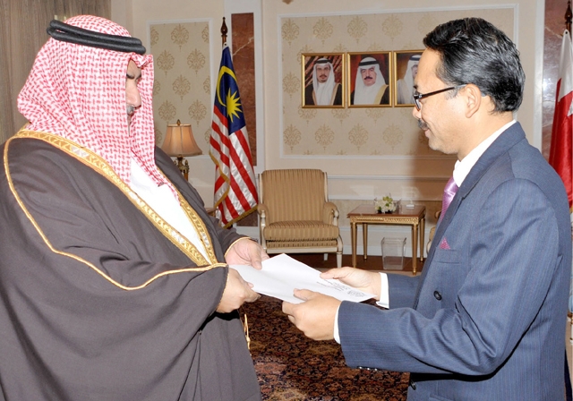 ﻿ وزير الخارجية رحب بسفير ماليزيا المعين