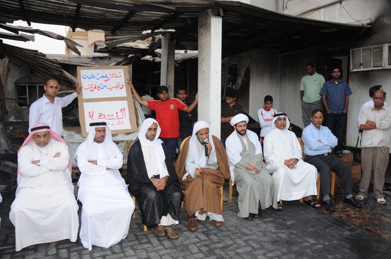 شاهد صور حريق منزل ممثل الدائرة التاسعة بمجلس بلدي المحافظة الشمالية يوم امس 