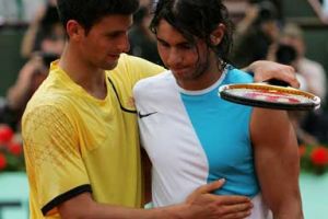 نادال وديوكوفيتش يلعبان مباراة استعراضية سريعة في بوجوتا 