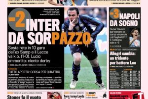عناوين الصحف الايطالية الرياضية