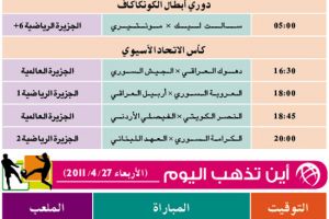 أين تذهب... وتشاهدون اليوم