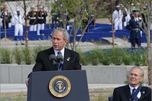 بوش يتذكر 'أول هجوم مضاد في الحرب على الإرهاب'