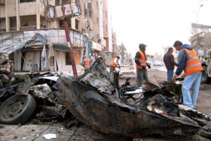 مقتل صدام حسين في انفجار عبوة لاصقة غربي بغداد 