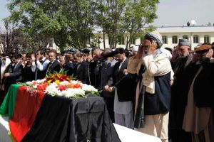 تشييع الرئيس الأفغاني السابق رباني 