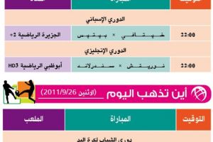 تشاهدون اليوم... وأين تذهب