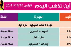 تشاهدون اليوم... وأين تذهب