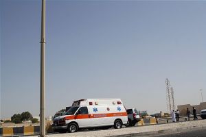 إصابة شخصين بتصادم مركبتين بالجنبية ..شاهد الصور 