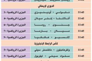 تشاهدون اليوم... وأين تذهب
