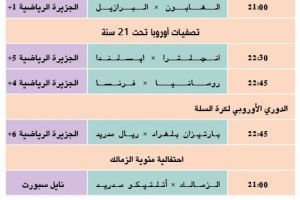تشاهدون اليوم... وأين تذهب