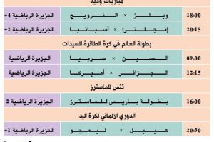 تشاهدون اليوم... وأين تذهب