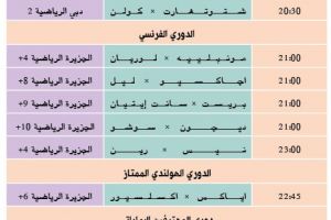 تشاهدون اليوم وأين تذهب