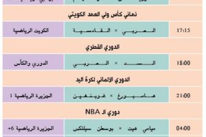 تشاهدون اليوم وأين تذهب