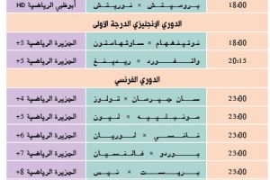 تشاهدون اليوم وأين تذهب