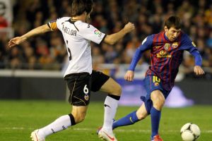 برشلونة يعود بتعادل ايجابي من فالنسيا في كأس إسبانيا