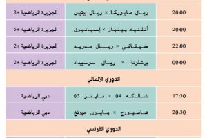 تشاهدون اليوم وأين تذهب