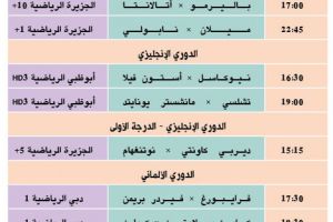 تشاهدون اليوم وأين تذهب