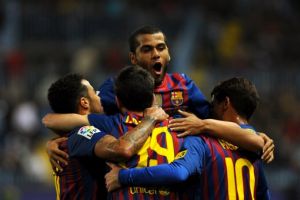 برشلونة وميسي يستعيدان نغمة الفوز ورأس راموس تعزز صدارة الريال 