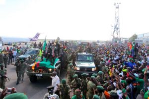 استقبال الابطال لمنتخب زامبيا