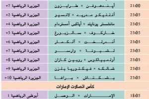 تشاهدون اليوم وأين تذهب