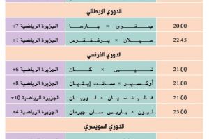 تشاهدون اليوم وأين تذهب