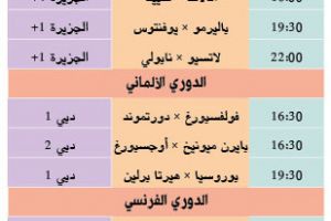 تشاهدون اليوم وأين تذهب