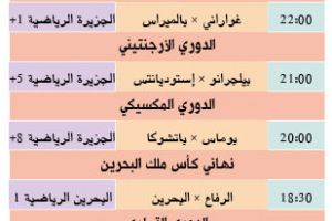 تشاهدون اليوم وأين تذهب